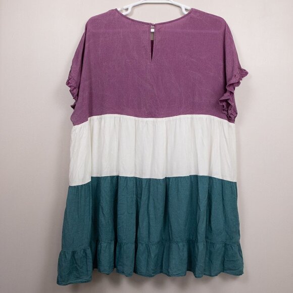 Andree by Unit color block shift dress-2X - Picture 6 of 6